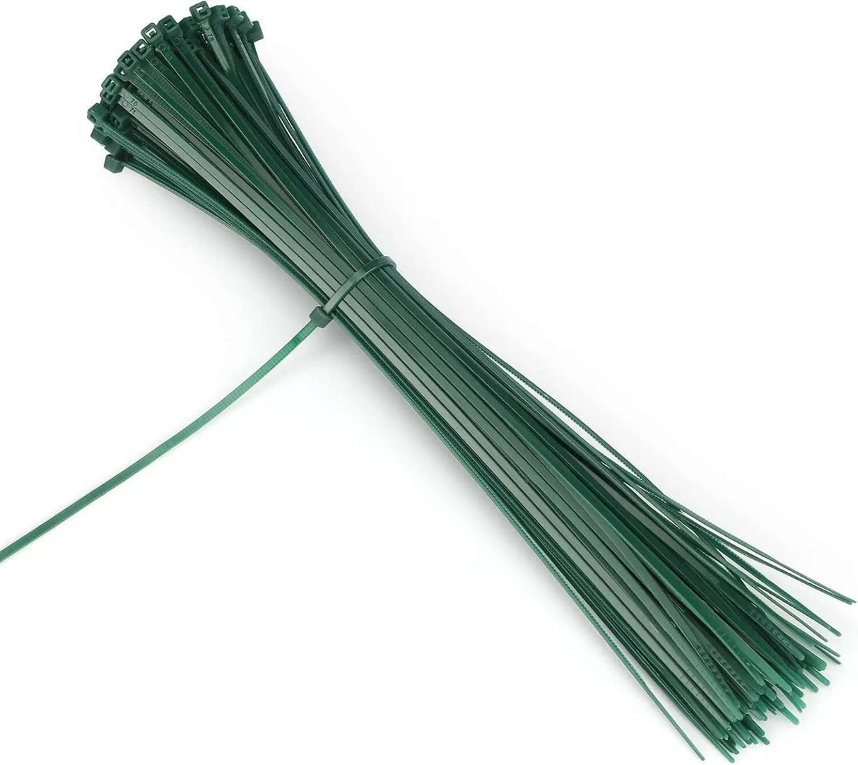 100 Pieces of 8-Inch 3mm Dark Green Nylon Self-Locking Garden Cable Zip Ties-Allen Cozy Haven Store