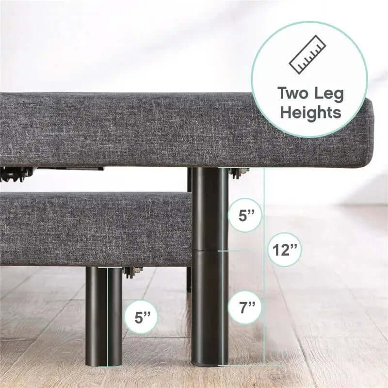 15-Inch Zero Gravity Adjustable Bed with Massaging Feature and Wireless Remote Control-Allen Cozy Haven Store