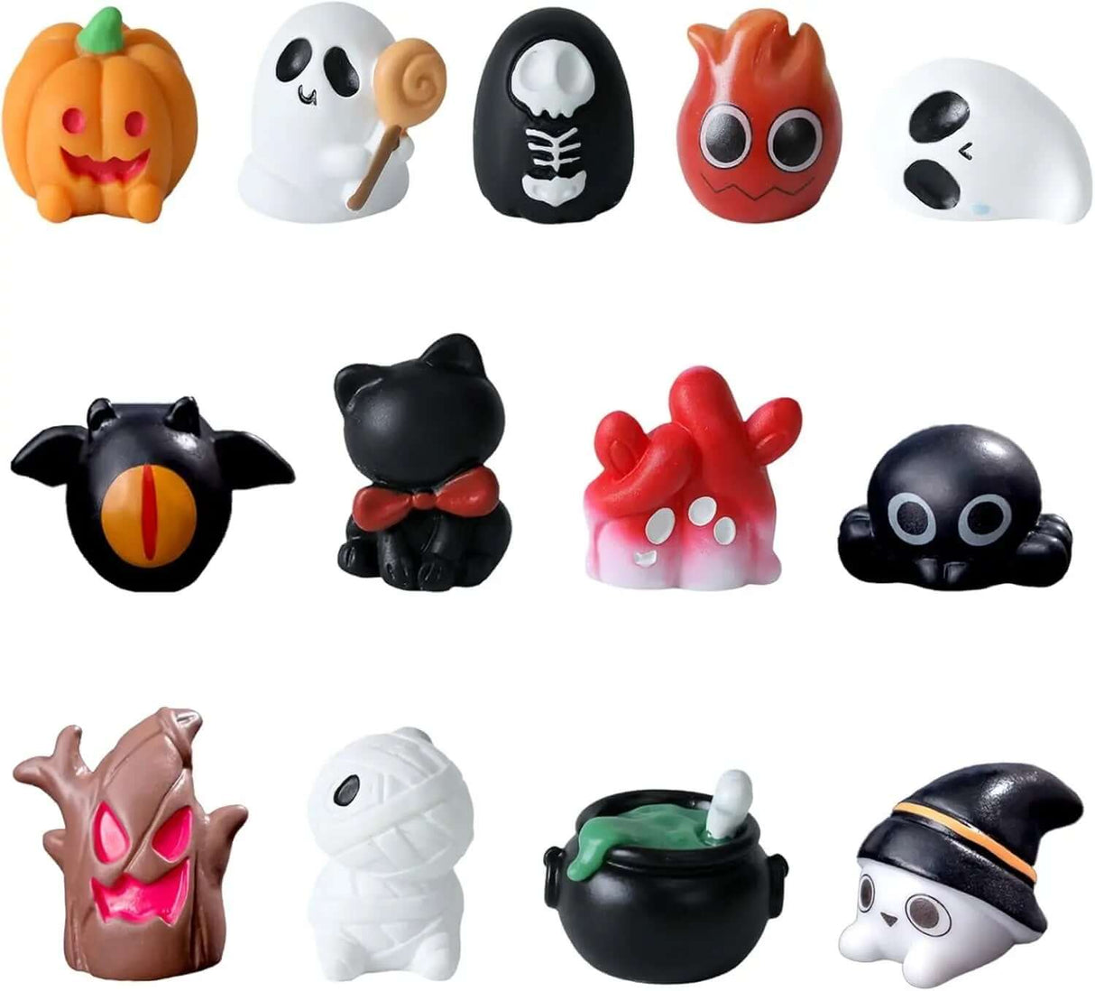 18-Piece Set of Miniature Artificial Pine Christmas Trees with Wood Base - Bottle Brush Snow Trees for Winter Table Decorations and Crafting-Allen Cozy Haven Store