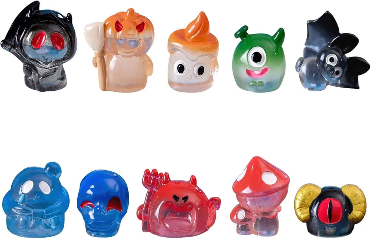 18-Piece Set of Miniature Artificial Pine Christmas Trees with Wood Base - Bottle Brush Snow Trees for Winter Table Decorations and Crafting-Allen Cozy Haven Store