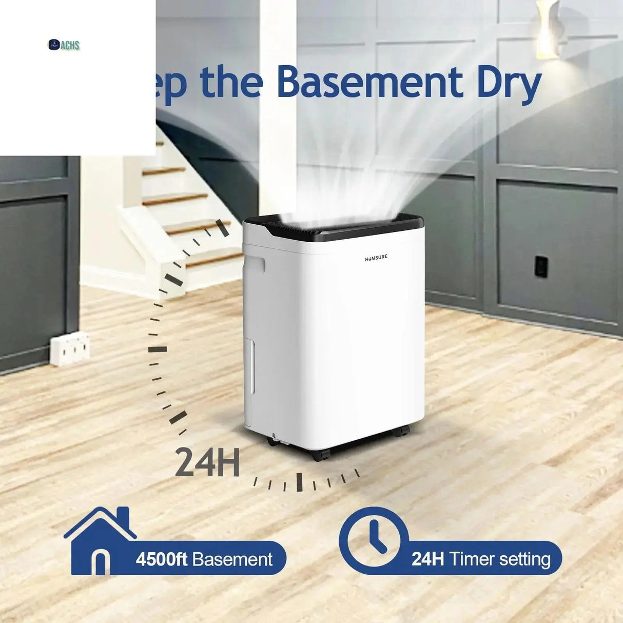 19-Pint Dehumidifier (DOE) - 70 Pint Maximum Capacity for Up to 4500 Sq Ft - Allen Cozy Haven Store -