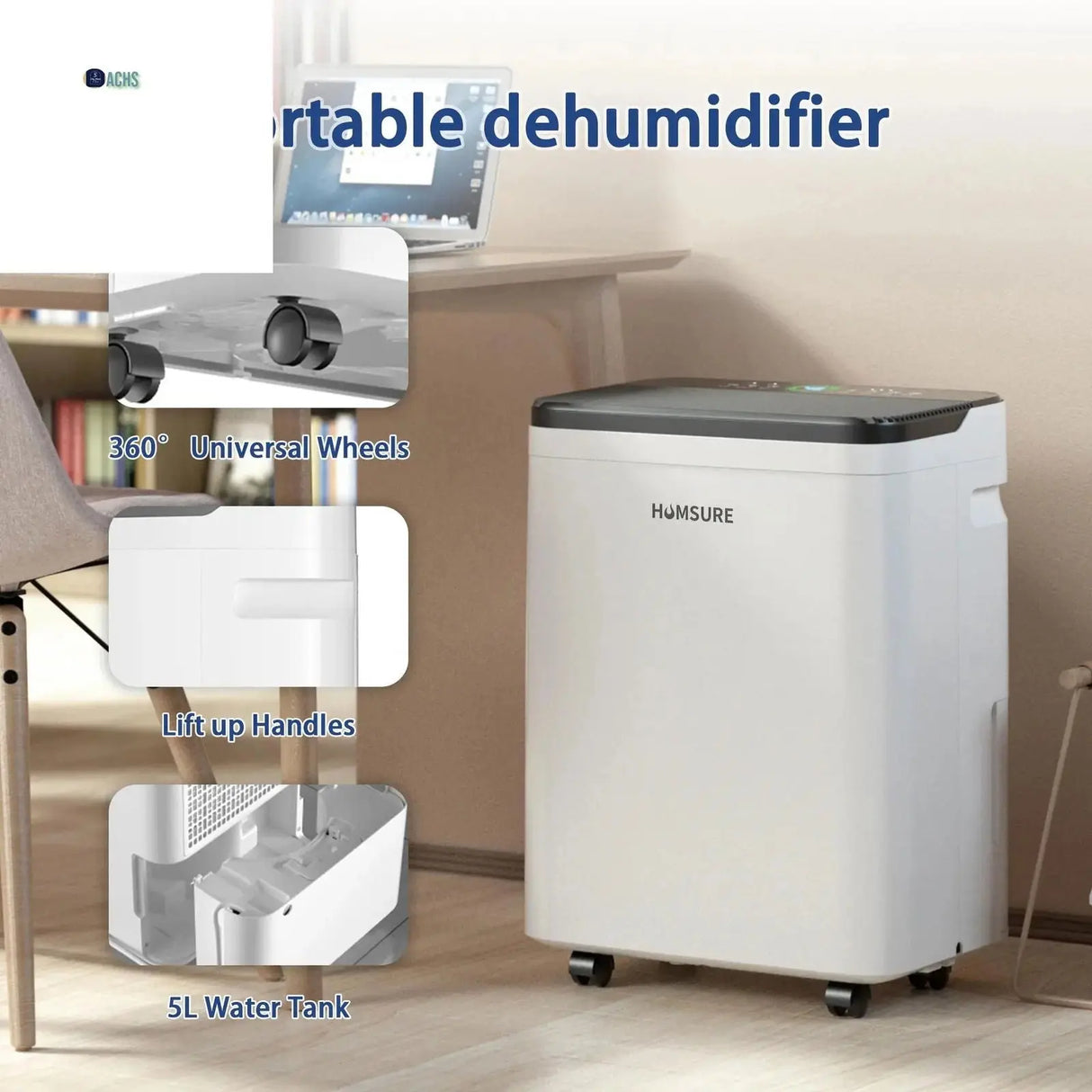 19-Pint Dehumidifier (DOE) - 70 Pint Maximum Capacity for Up to 4500 Sq Ft - Allen Cozy Haven Store -