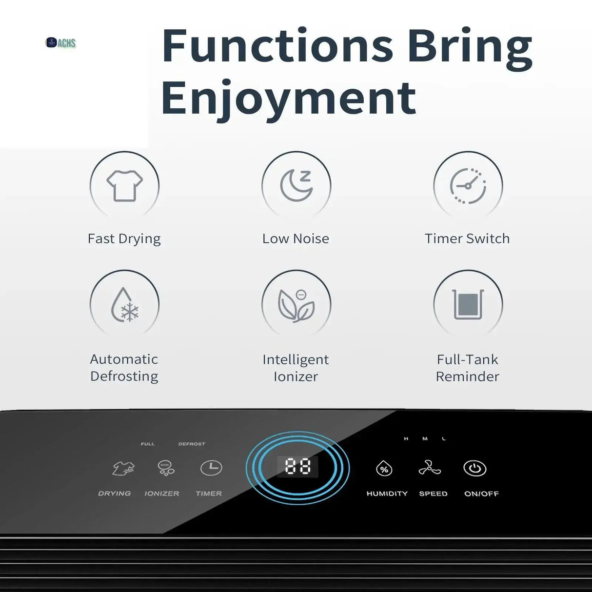 19-Pint Dehumidifier (DOE) - 70 Pint Maximum Capacity for Up to 4500 Sq Ft - Allen Cozy Haven Store -