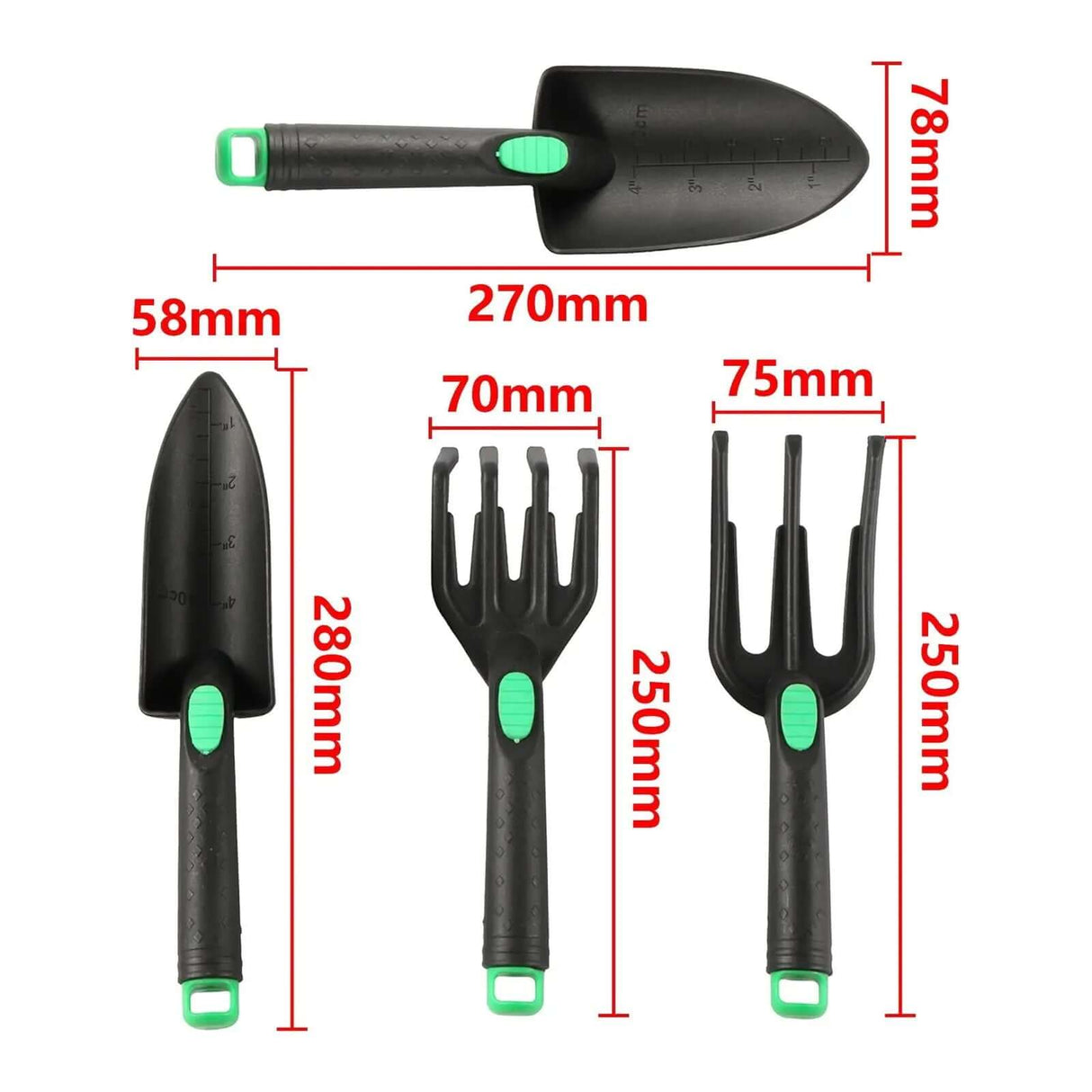 3-Piece Mini Garden Tool Set for Planting, Weeding, and Fertilizing Tasks-Allen Cozy Haven Store