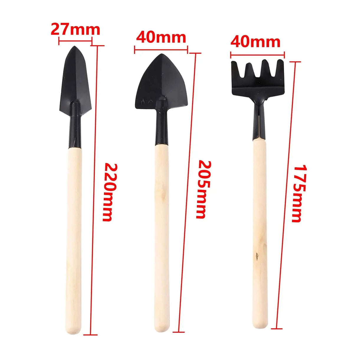 3-Piece Mini Garden Tool Set for Planting, Weeding, and Fertilizing Tasks-Allen Cozy Haven Store