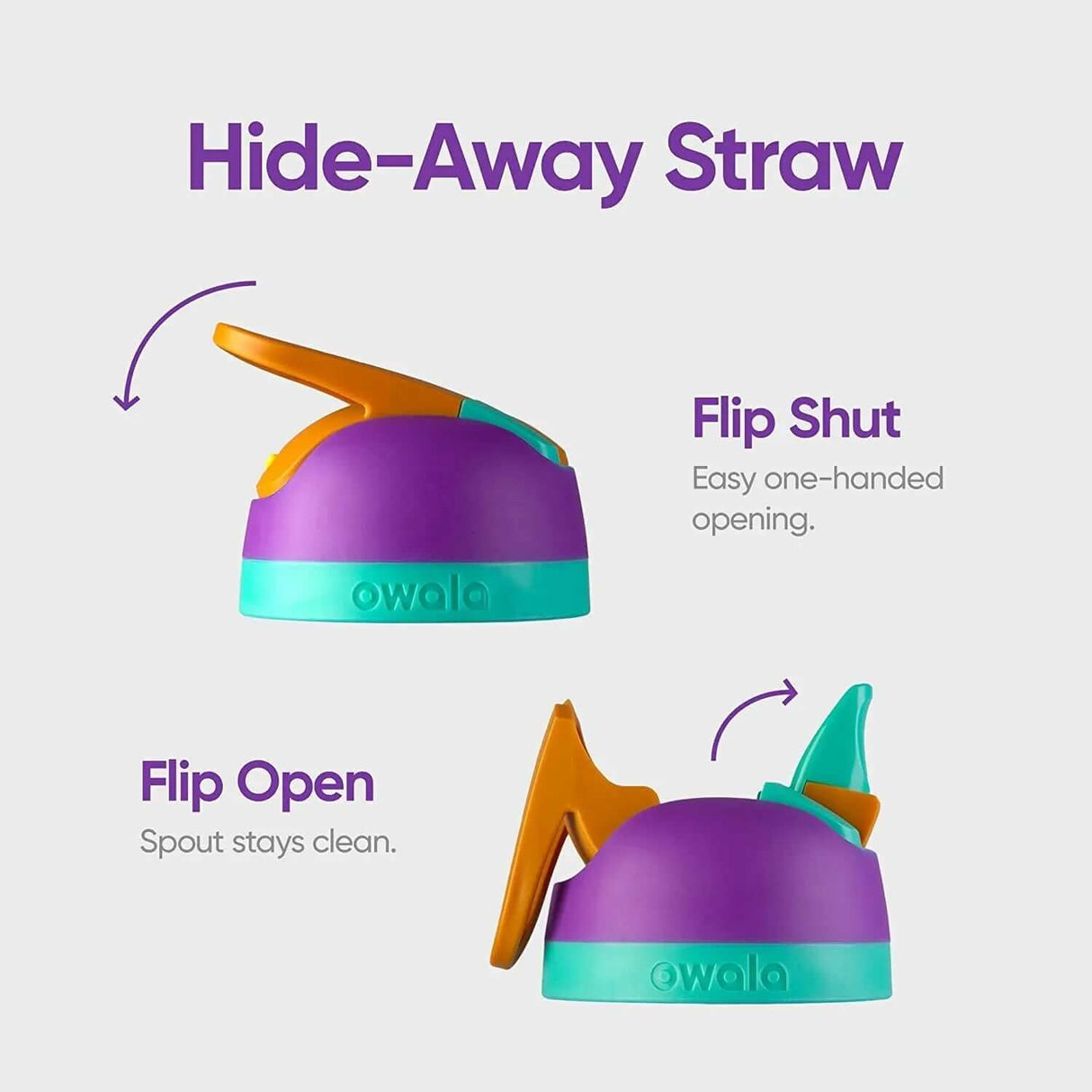 32-Ounce Insulated Stainless Steel Water Bottle with Straw and Locking Lid - Hint of Grape-Allen Cozy Haven Store