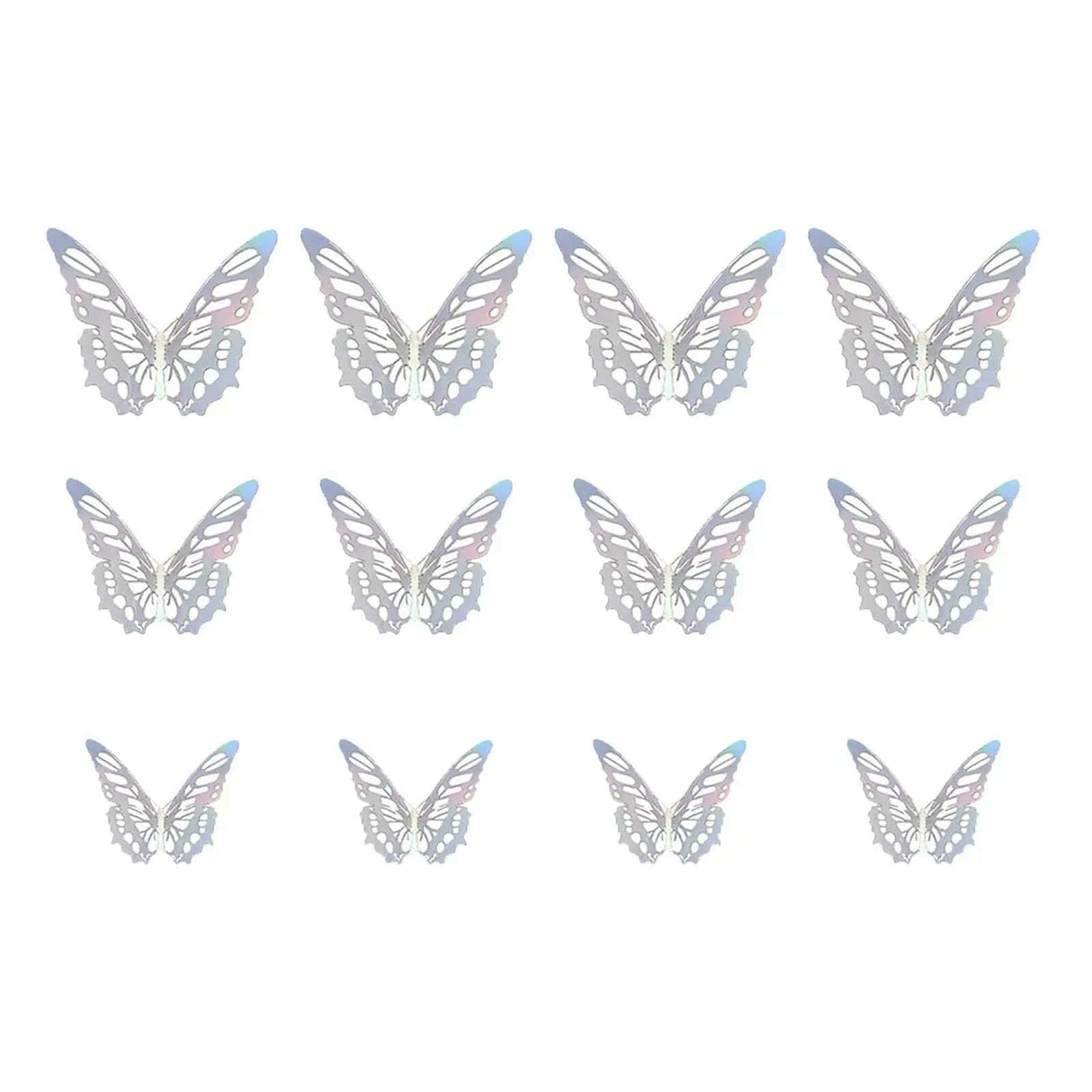 3D Hollow Butterfly Wall Stickers Home Decor Cardboard Butterfly Wall Stickers Home Decor Accessories Accesorios De Cocina-Allen Cozy Haven Store