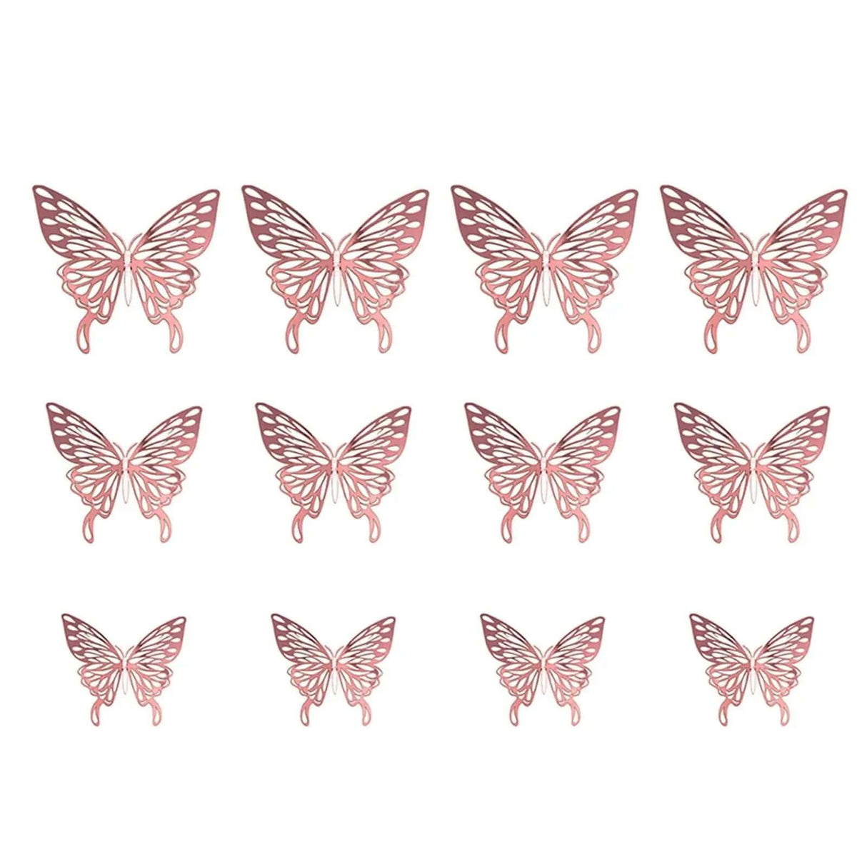 3D Hollow Butterfly Wall Stickers Home Decor Cardboard Butterfly Wall Stickers Home Decor Accessories Accesorios De Cocina-Allen Cozy Haven Store