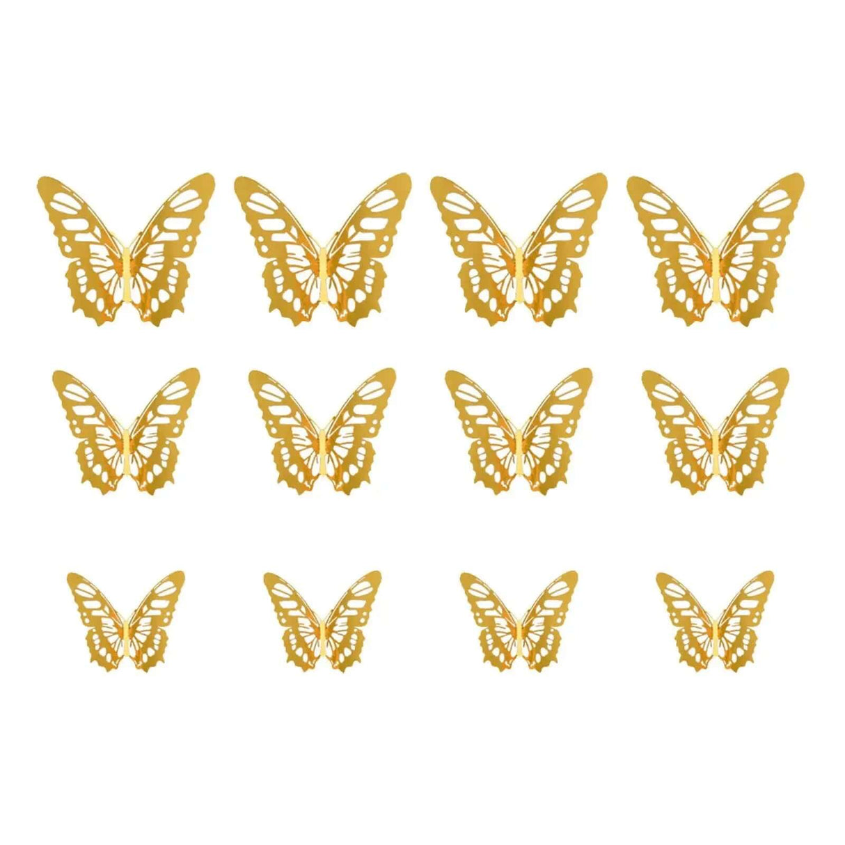 3D Hollow Butterfly Wall Stickers Home Decor Cardboard Butterfly Wall Stickers Home Decor Accessories Accesorios De Cocina-Allen Cozy Haven Store