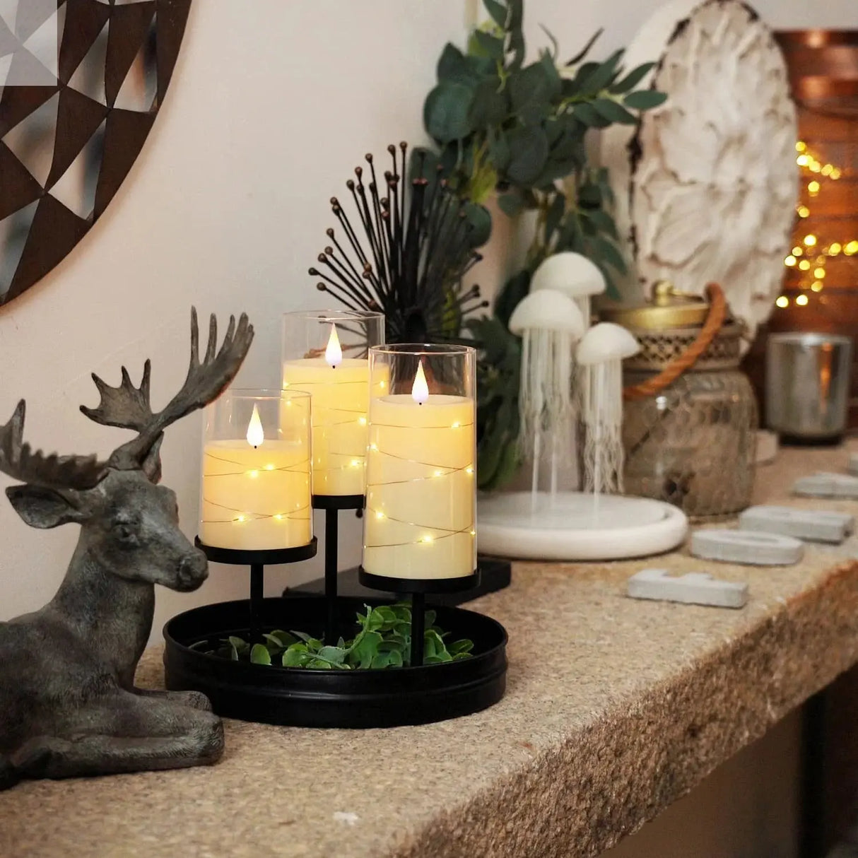 3pcs Flameless LED Candles - Warm White Ambiance Allen Cozy Haven Store