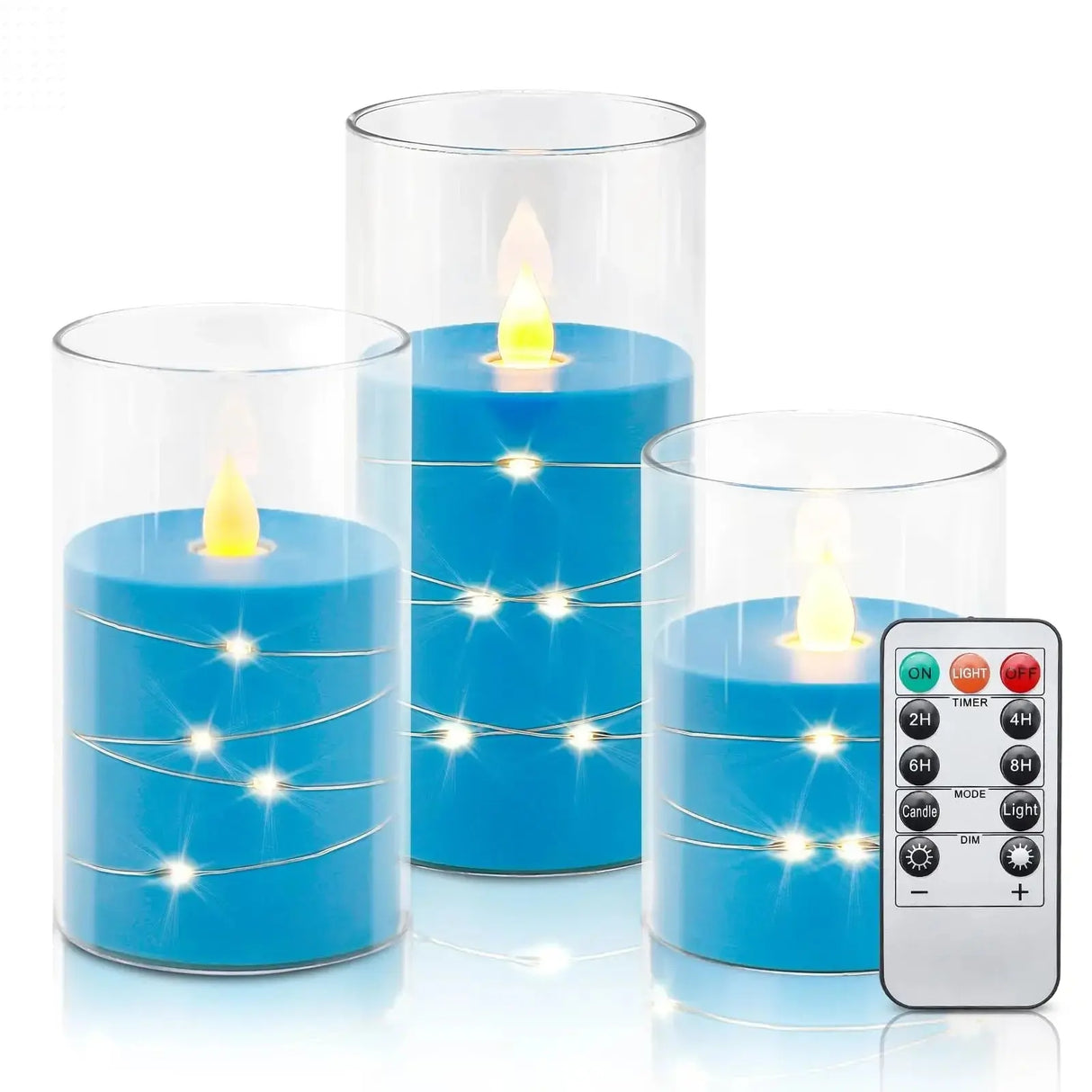 3pcs Flameless LED Candles - Warm White Ambiance Allen Cozy Haven Store