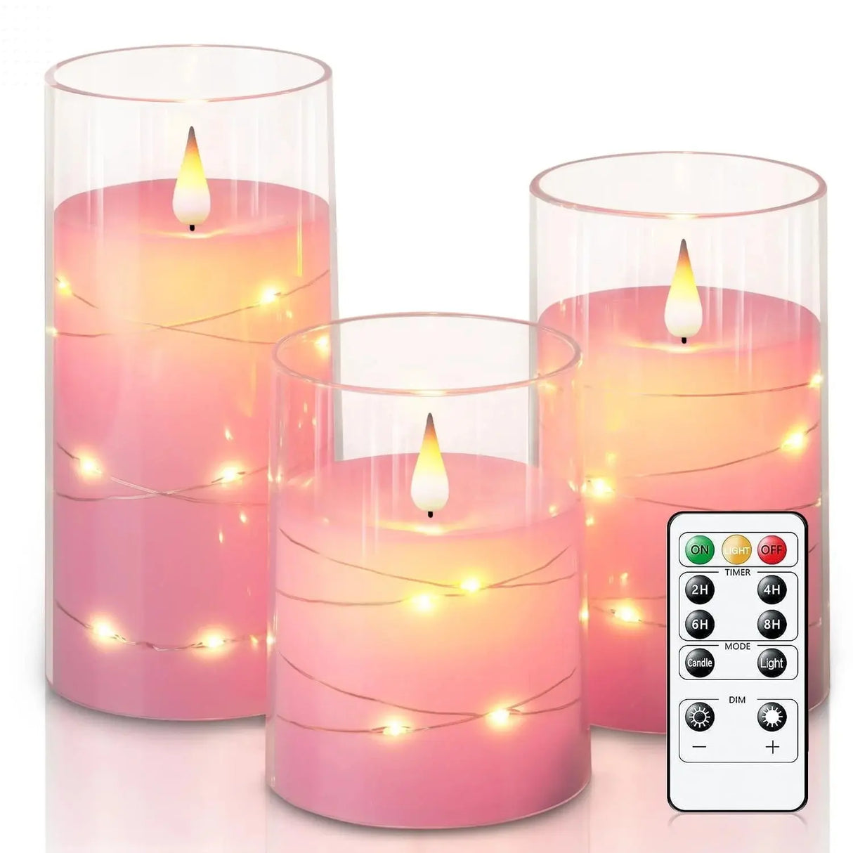3pcs Flameless LED Candles - Warm White Ambiance Allen Cozy Haven Store