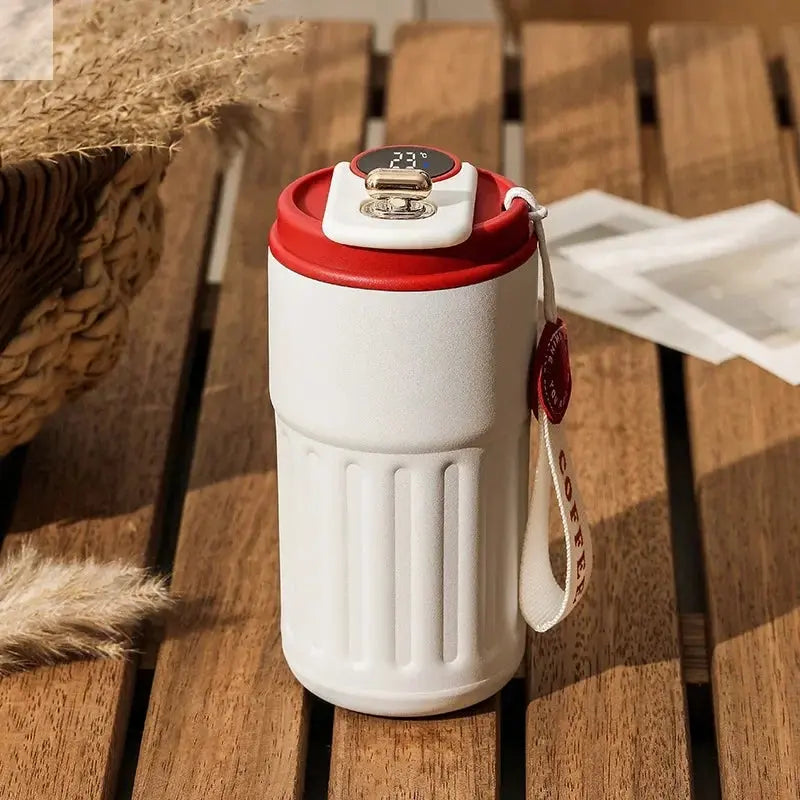 450ML Smart Thermos Bottle Water Digital Led Temperature Coffee Cup 316 Stainless Steel Vacuum Cup Office Business Portable Mug Allen Cozy Haven Store