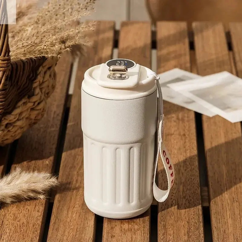 450ML Smart Thermos Bottle Water Digital Led Temperature Coffee Cup 316 Stainless Steel Vacuum Cup Office Business Portable Mug Allen Cozy Haven Store