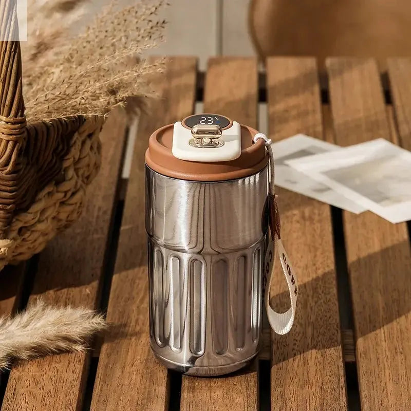 450ML Smart Thermos Bottle Water Digital Led Temperature Coffee Cup 316 Stainless Steel Vacuum Cup Office Business Portable Mug Allen Cozy Haven Store