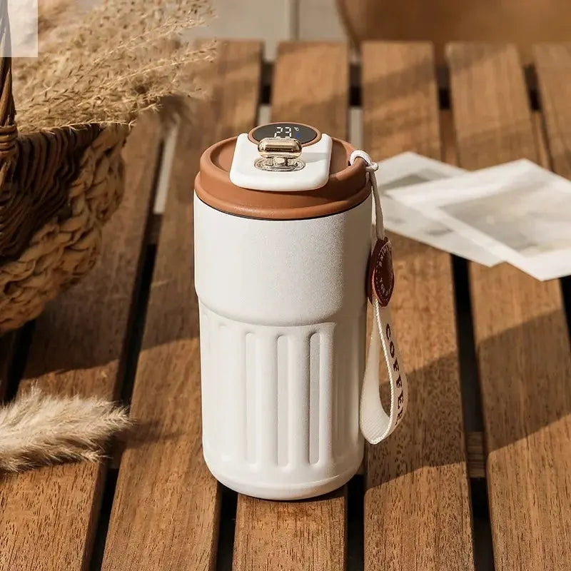 450ML Smart Thermos Bottle Water Digital Led Temperature Coffee Cup 316 Stainless Steel Vacuum Cup Office Business Portable Mug Allen Cozy Haven Store