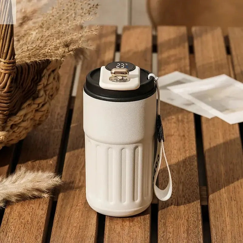450ML Smart Thermos Bottle Water Digital Led Temperature Coffee Cup 316 Stainless Steel Vacuum Cup Office Business Portable Mug Allen Cozy Haven Store