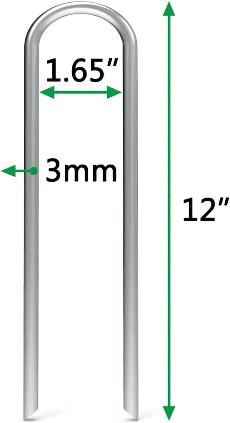 50-Pack Heavy-Duty 12-Inch Galvanized Garden Stakes-Allen Cozy Haven Store