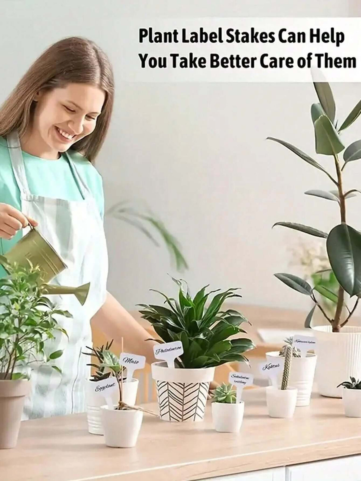 "50-Pack Waterproof T-Shaped Plant Labels for Garden and Potted Plants"-Allen Cozy Haven Store