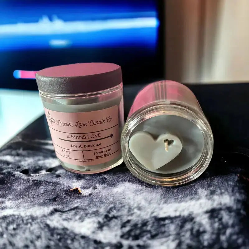A Man's Love 8 oz Scented Paraffin Candles Allen Cozy Haven Store
