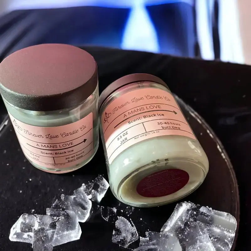 A Man's Love 8 oz Scented Paraffin Candles Allen Cozy Haven Store