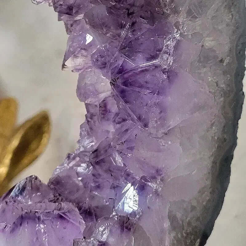 Amethyst Half Portal and Half Circle Decorative Accent for Home-Allen Cozy Haven Store