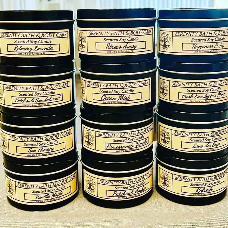 Aromatherapy Soy Candles - 8oz Scented Collection Allen Cozy Haven Store