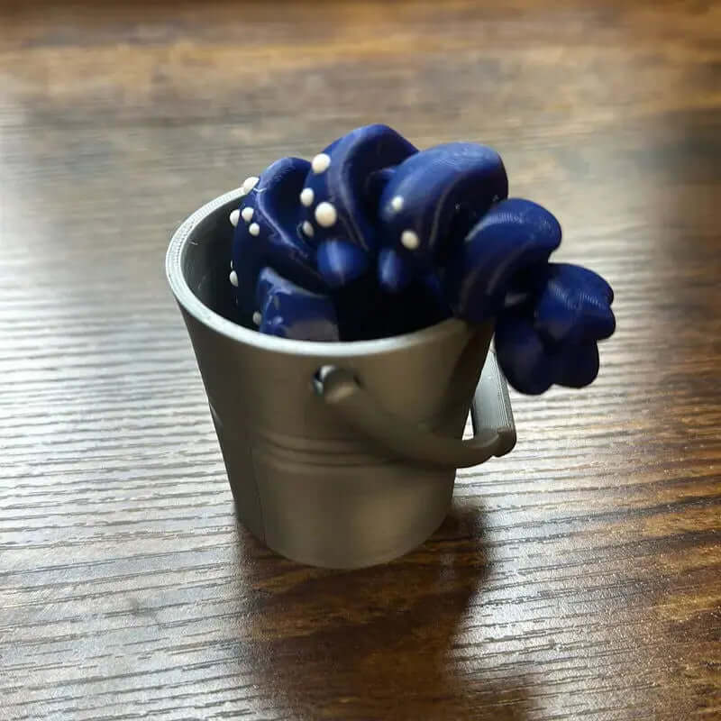 Articulate Lobster Figurine with Decorative Bucket for Home Accents-Allen Cozy Haven Store