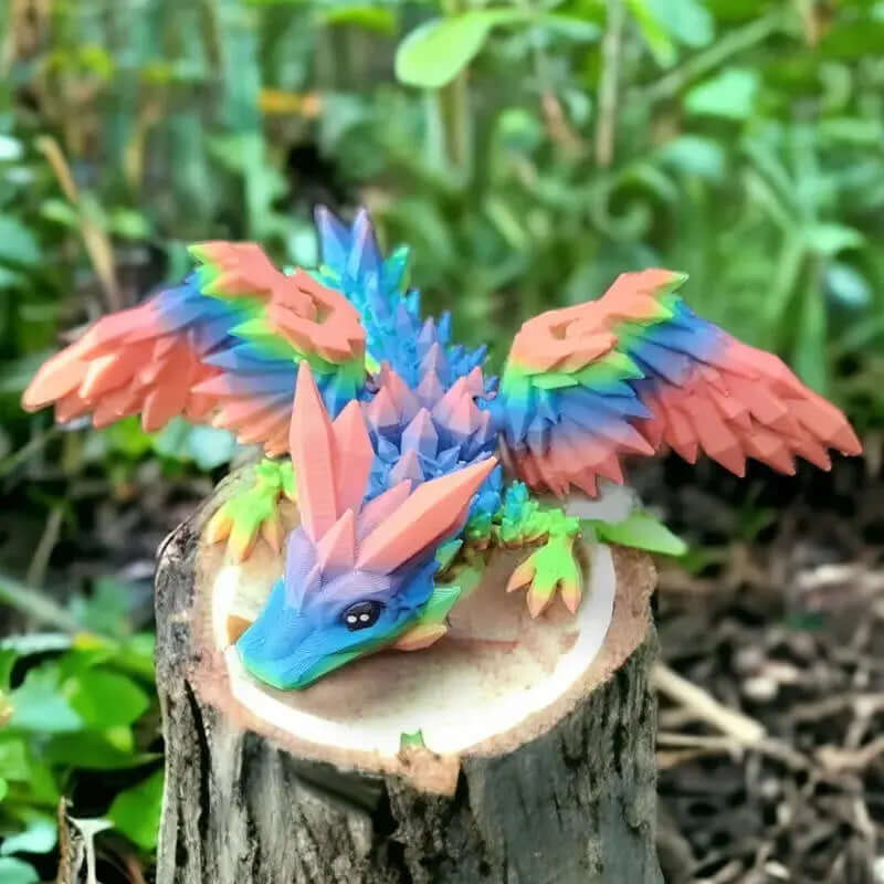 Articulated Crystal Dragon Wing Figurine for Elegant Home Decor-Allen Cozy Haven Store