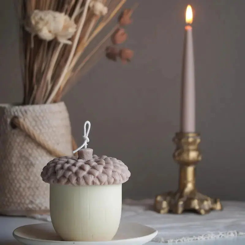 Autumn Acorn Scented Candles: Nature's Cozy Glow Allen Cozy Haven Store
