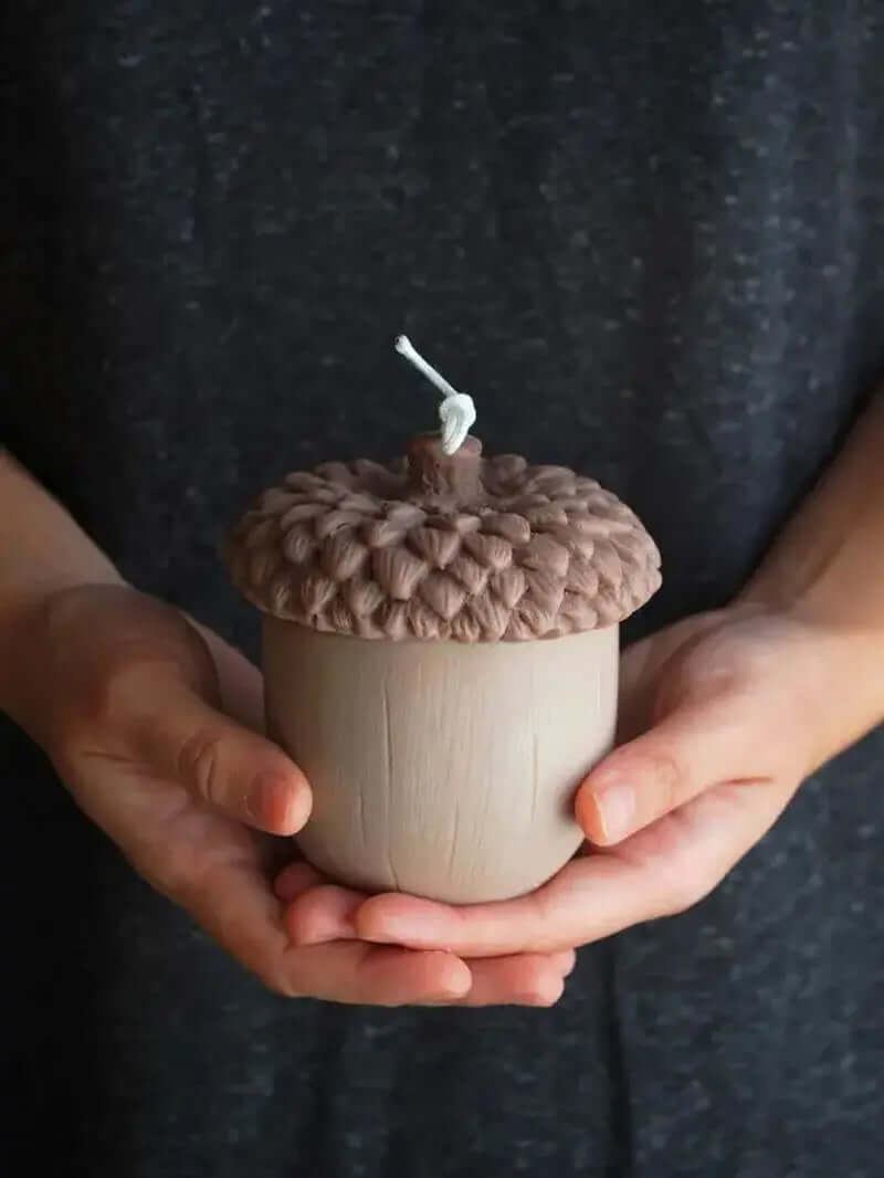 Autumn Acorn Scented Candles: Nature's Cozy Glow Allen Cozy Haven Store