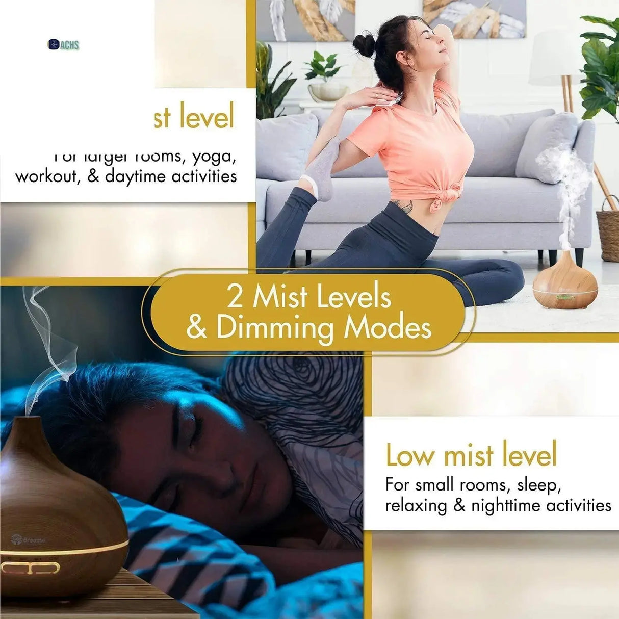 Best Essential Oil Diffuser - Auto Shut-Off (Natural Oak Finish) - Allen Cozy Haven Store -