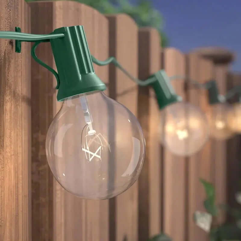 Burroughs 25-Foot Outdoor Plug-In Globe String Lights Featuring 25 Bulbs-Allen Cozy Haven Store