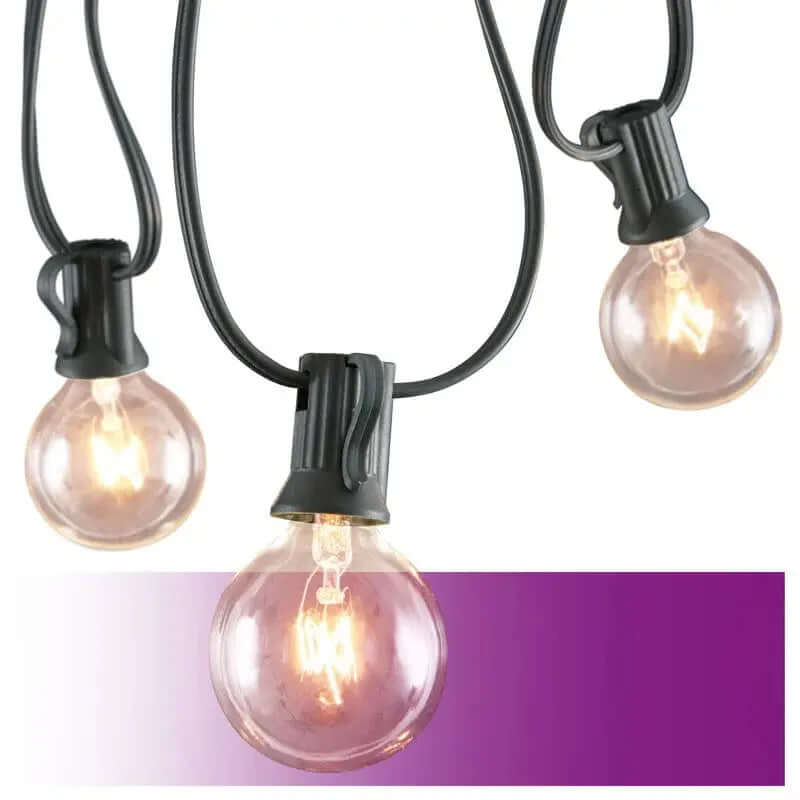 Burroughs 25-Foot Outdoor Plug-In Globe String Lights Featuring 25 Bulbs-Allen Cozy Haven Store