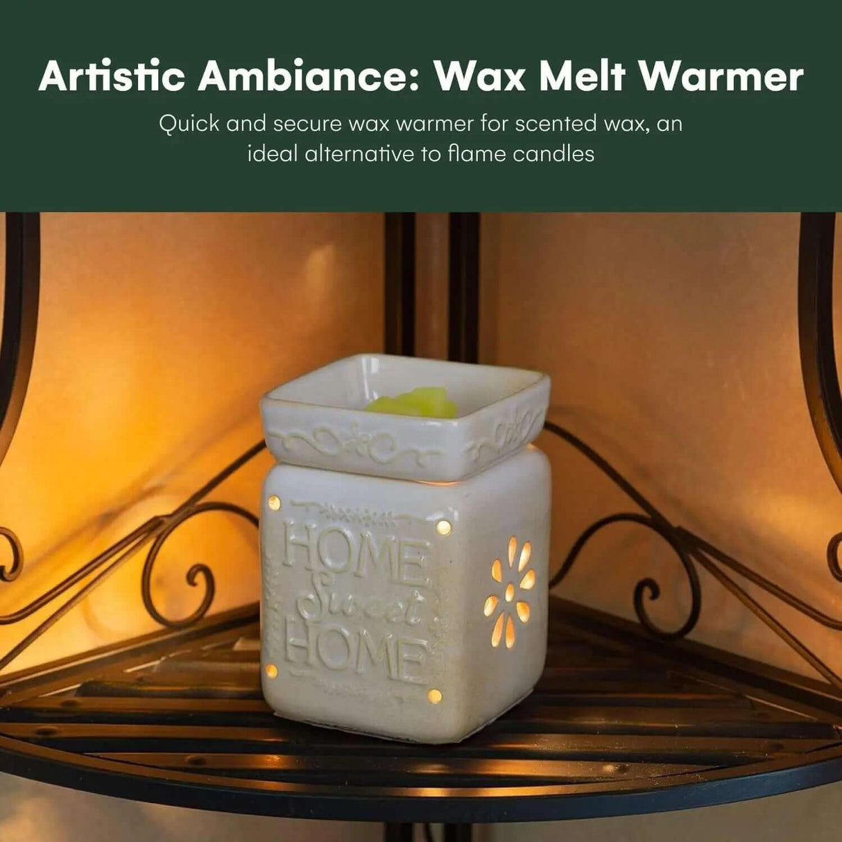 Home Sweet Home Fragrance and Essential Oil warmer for Scented Wax-Allen Cozy Haven Store