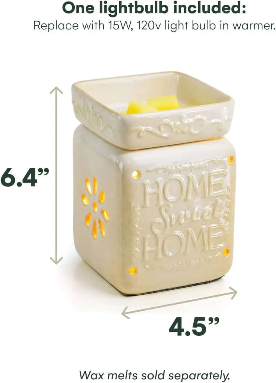 Home Sweet Home Fragrance and Essential Oil warmer for Scented Wax-Allen Cozy Haven Store