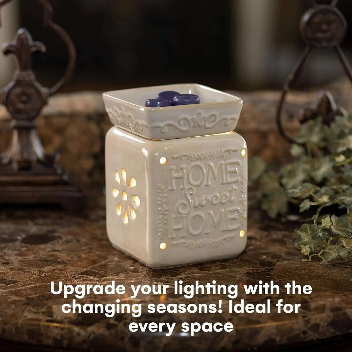 Home Sweet Home Fragrance and Essential Oil warmer for Scented Wax-Allen Cozy Haven Store