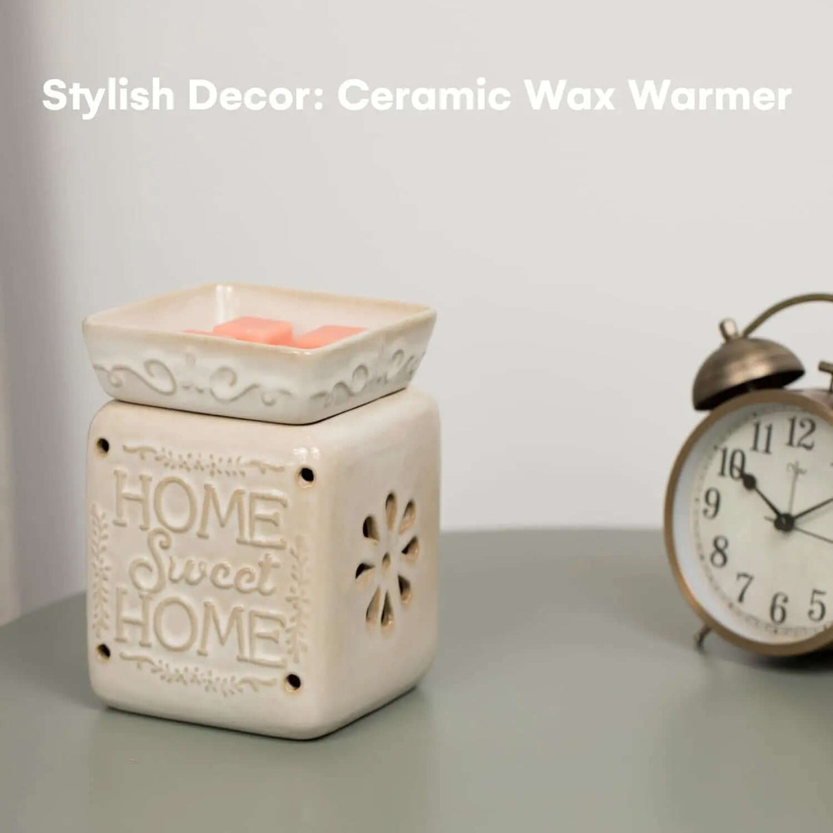 Home Sweet Home Fragrance and Essential Oil warmer for Scented Wax-Allen Cozy Haven Store