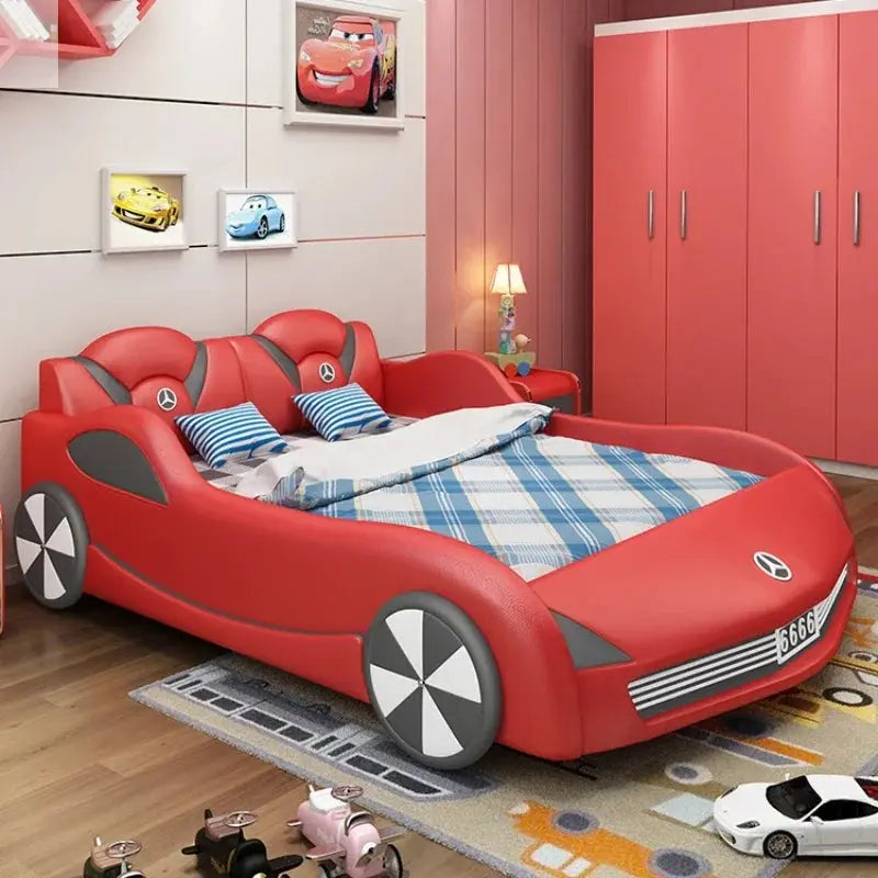 Children Luxury Boys Bed Pretty Unique Cute Nightstand Wood Storage Bed Car Design Camas Moderrna Inteligentes Bedroom Furniture Allen Cozy Haven Store