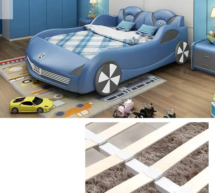 Children Luxury Boys Bed Pretty Unique Cute Nightstand Wood Storage Bed Car Design Camas Moderrna Inteligentes Bedroom Furniture Allen Cozy Haven Store