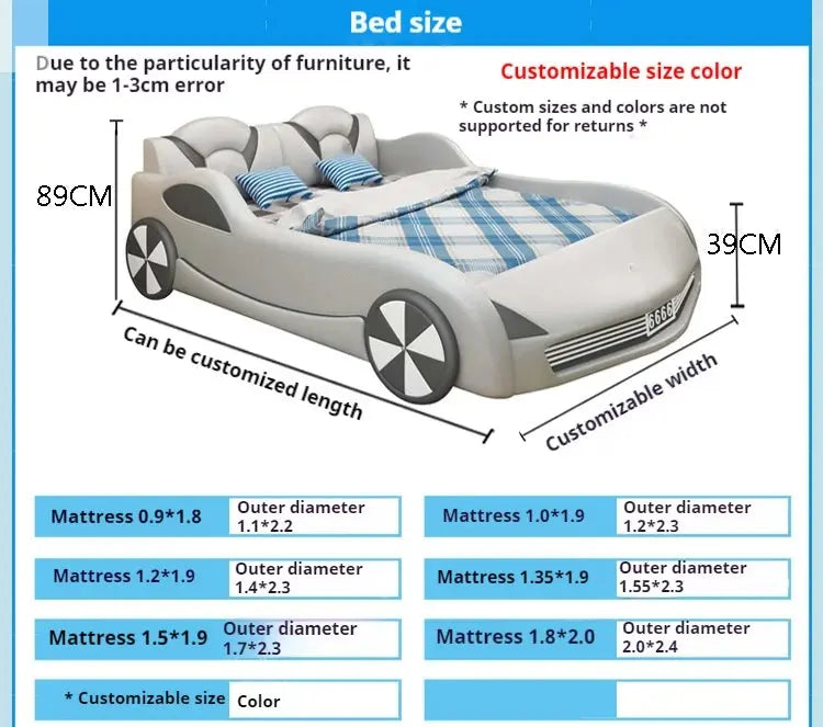 Children Luxury Boys Bed Pretty Unique Cute Nightstand Wood Storage Bed Car Design Camas Moderrna Inteligentes Bedroom Furniture Allen Cozy Haven Store