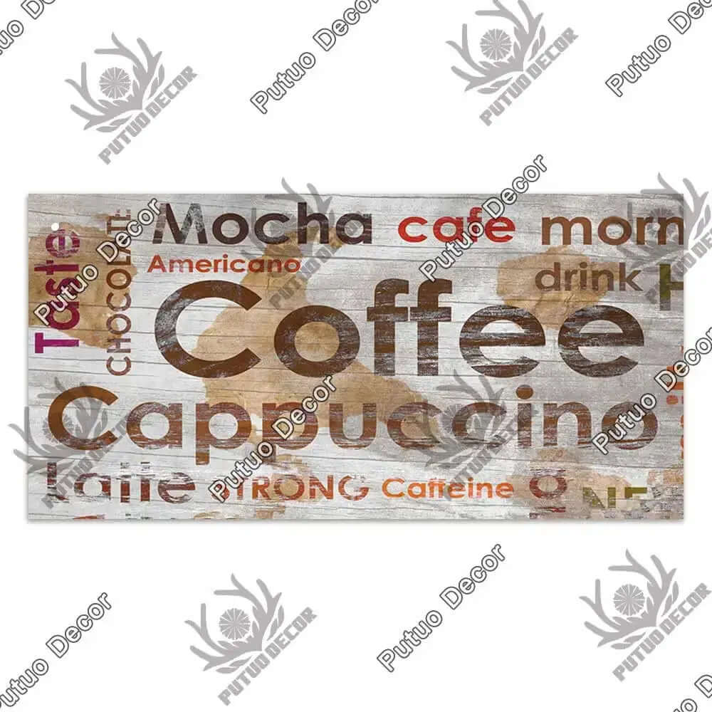 Coffee Wooden Hanging Signs Decorative Plaques Door Wooden Plaque in Home Decor Cafe Kitchen Hanging Home Decor-Allen Cozy Haven Store