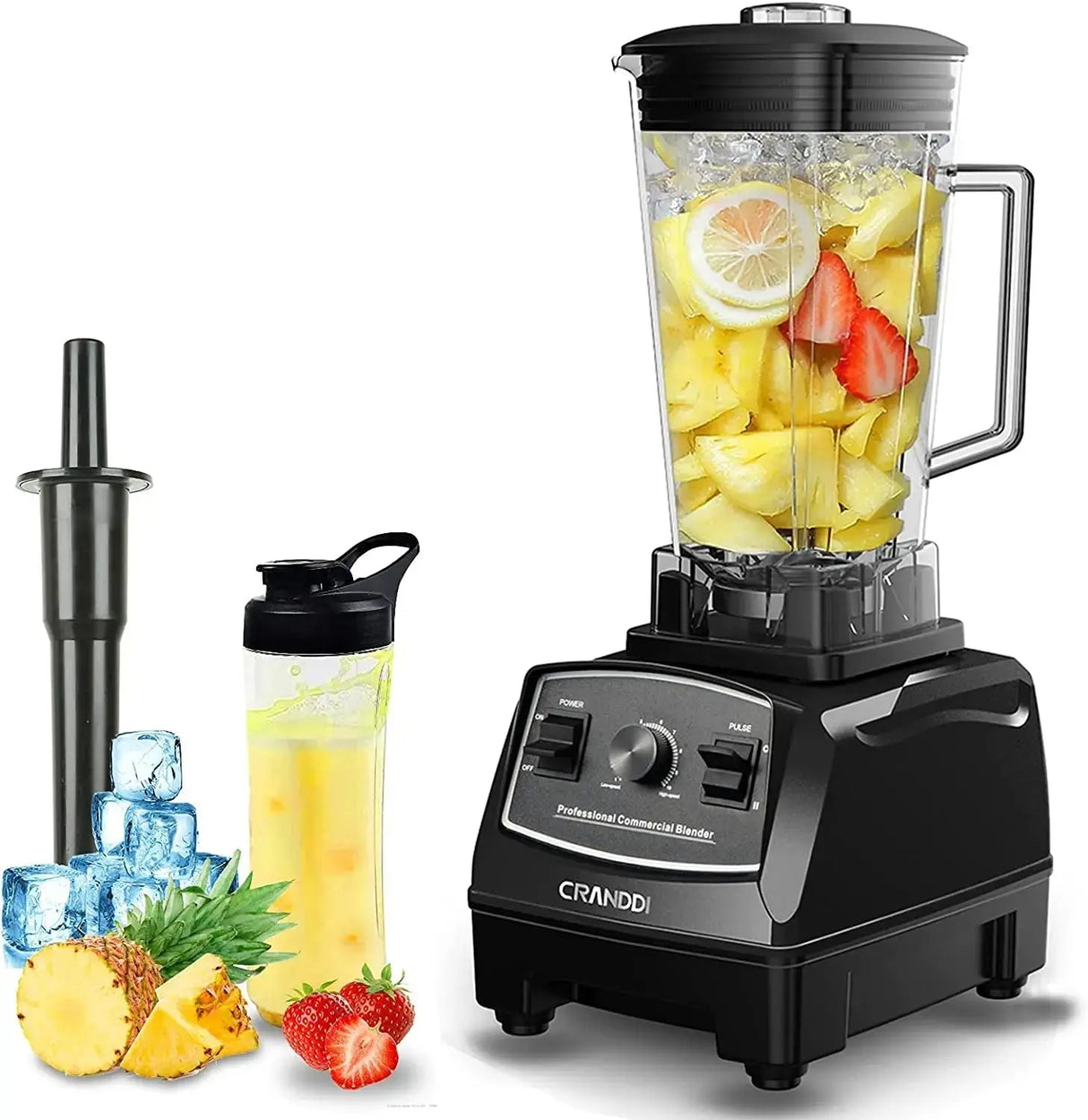 Commercial Blender with Timer, 70oz Capacity with 1500W-Allen Cozy Haven Store