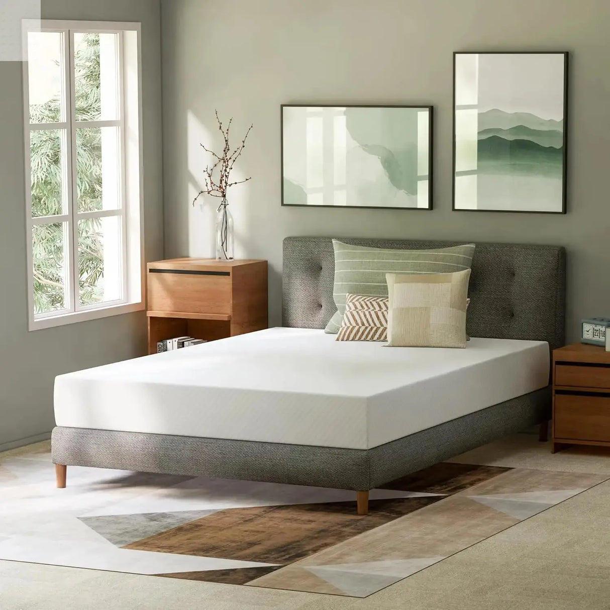 Cooling Gel Memory Foam Mattress - Medium Firm Allen Cozy Haven Store