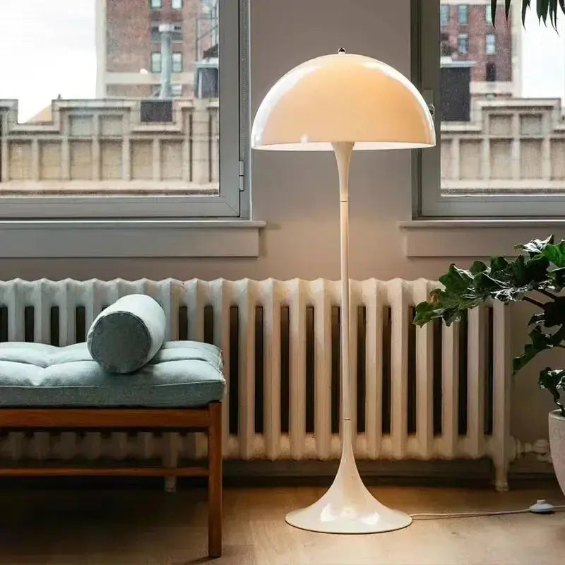 Danish Designer Cream Style White Floor Lamp Personalized Ins Simple Study Living Room Bedroom Bedside Mushroom Table Led Lights Allen Cozy Haven Store