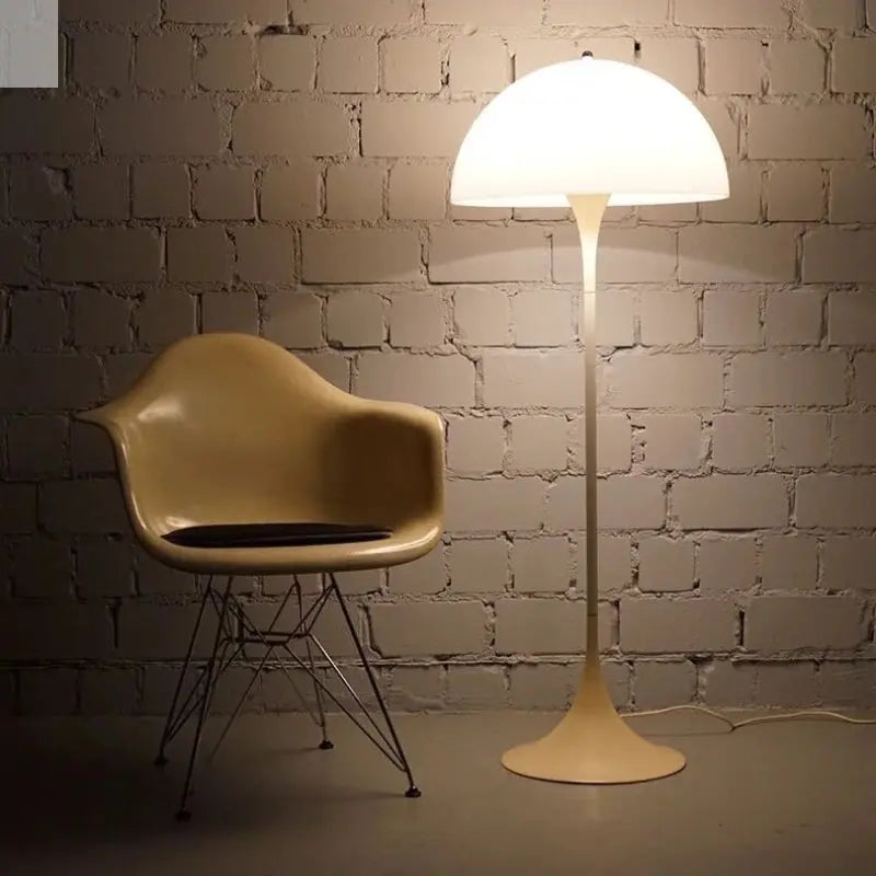 Danish Designer Cream Style White Floor Lamp Personalized Ins Simple Study Living Room Bedroom Bedside Mushroom Table Led Lights Allen Cozy Haven Store