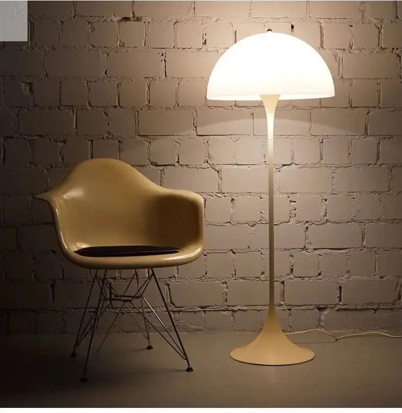 Danish Designer Cream Style White Floor Lamp Personalized Ins Simple Study Living Room Bedroom Bedside Mushroom Table Led Lights Allen Cozy Haven Store