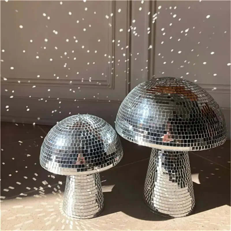 Disco Ball Mushroom - Mirrored Glass Home Décor Accent-Allen Cozy Haven Store