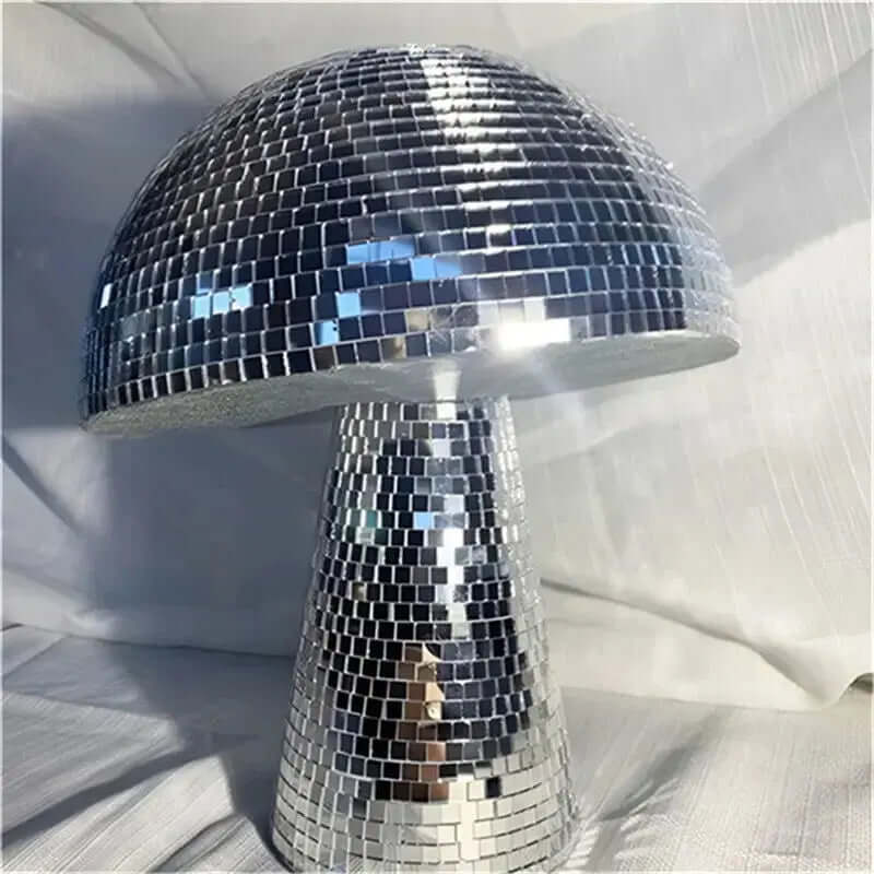 Disco Ball Mushroom - Mirrored Glass Home Décor Accent-Allen Cozy Haven Store