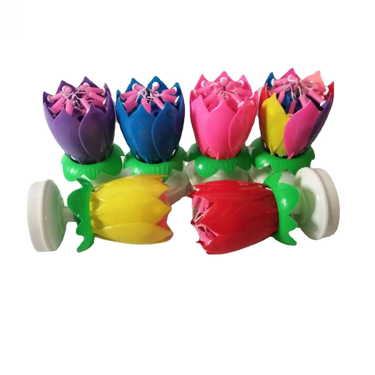 Double Lotus Flower Electronic Music Candle Allen Cozy Haven Store